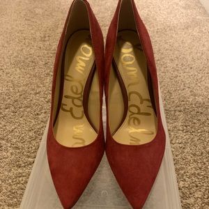 Sam Edelman Red suede heel